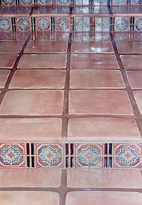Saltillo Pavers - Stained and Sealed - Bixby Hills, Long Beach, California