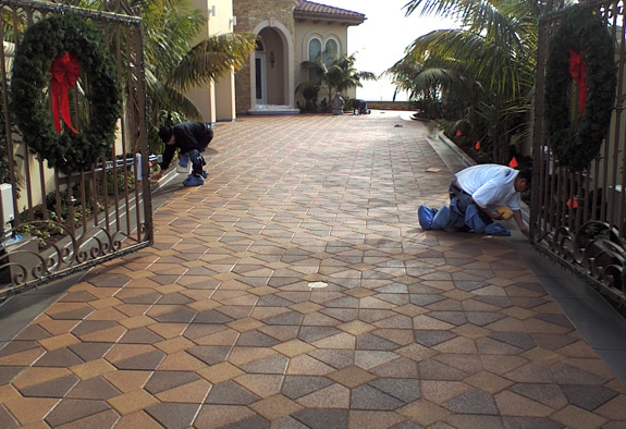 Concrete Pavers, Sealed - South Laguna, Orange County, California